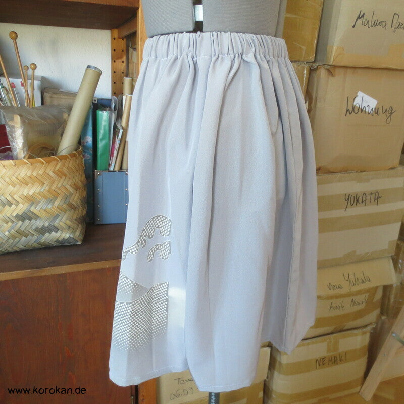 japanischer Upcycling Rock mit Gummizug in der Taille