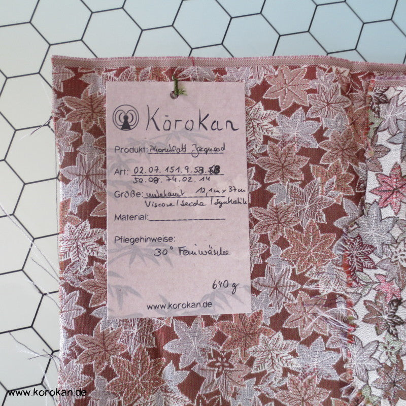 Ahornblatt Kimono Jacquard Mischgewebe