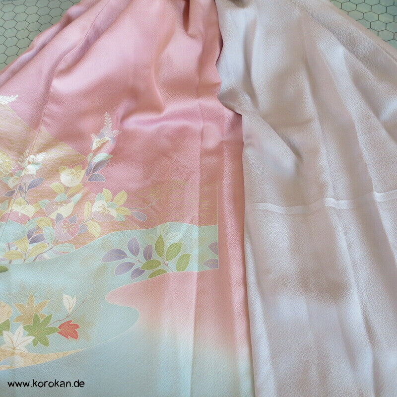 japanischer Upcycling Rock mit Gummizug in der Taille