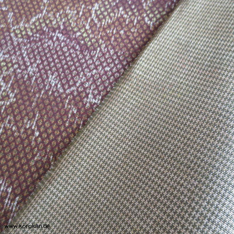 Herbst Blumen und Blätter Seidenstoff für Kimono, Druckmuster