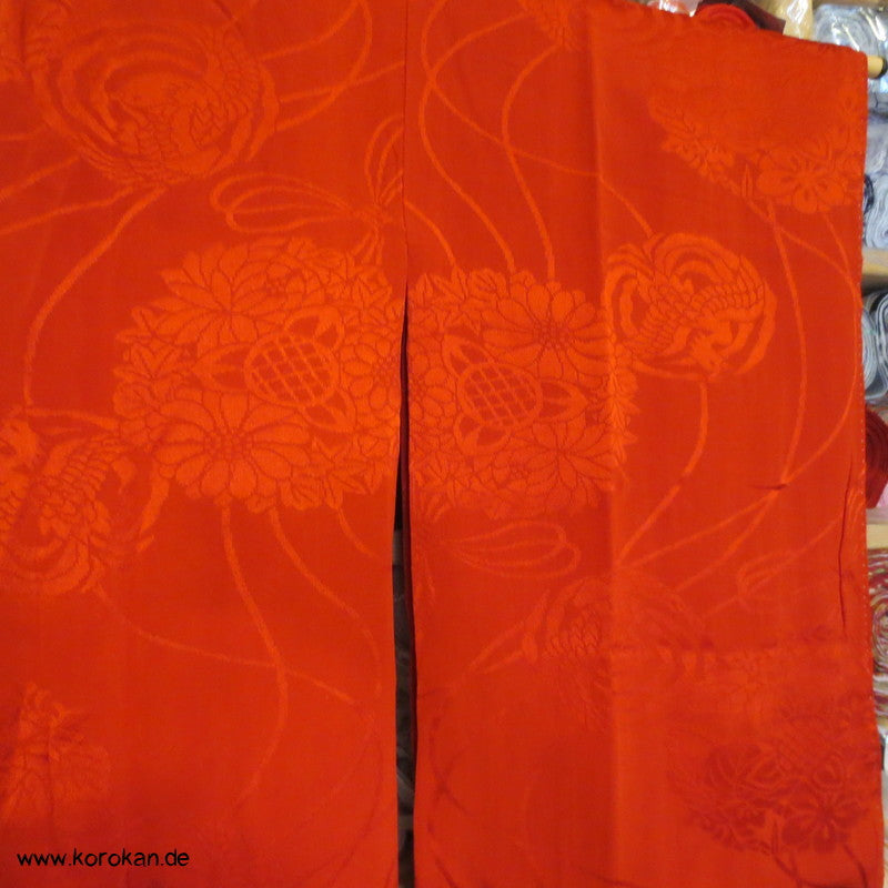 rote Phönix Seide Juban Kimono