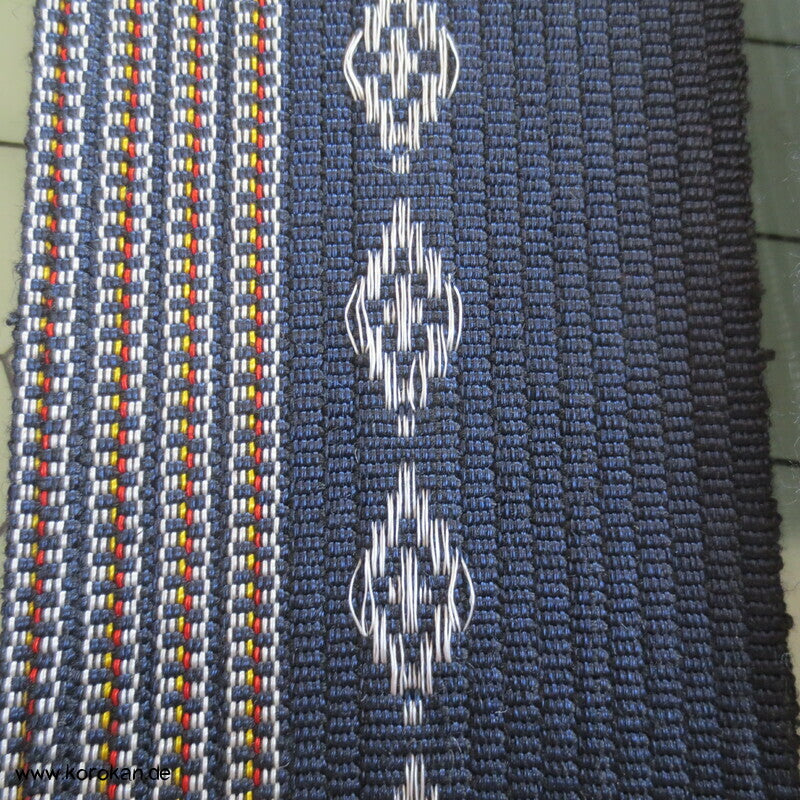 blau gestreifter Datejime Band zum Binden des Juban Unterkimono