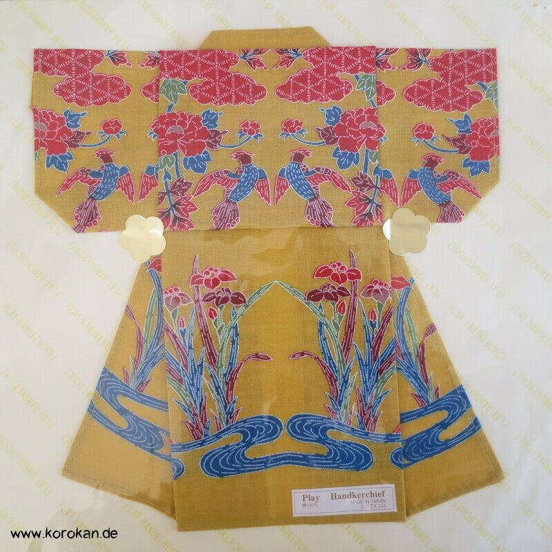 Kimono Taschentücher - als Origami Kimono gefaltet