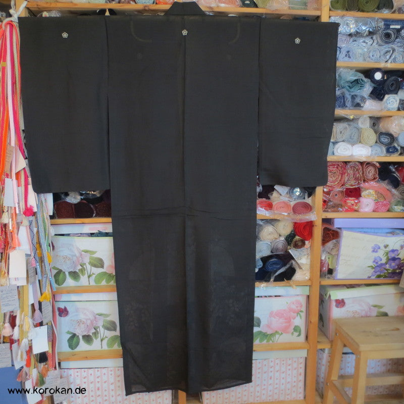 Nadeshiko Rho Seide Tomesode Kimono - ungefüttert, halbtransparent
