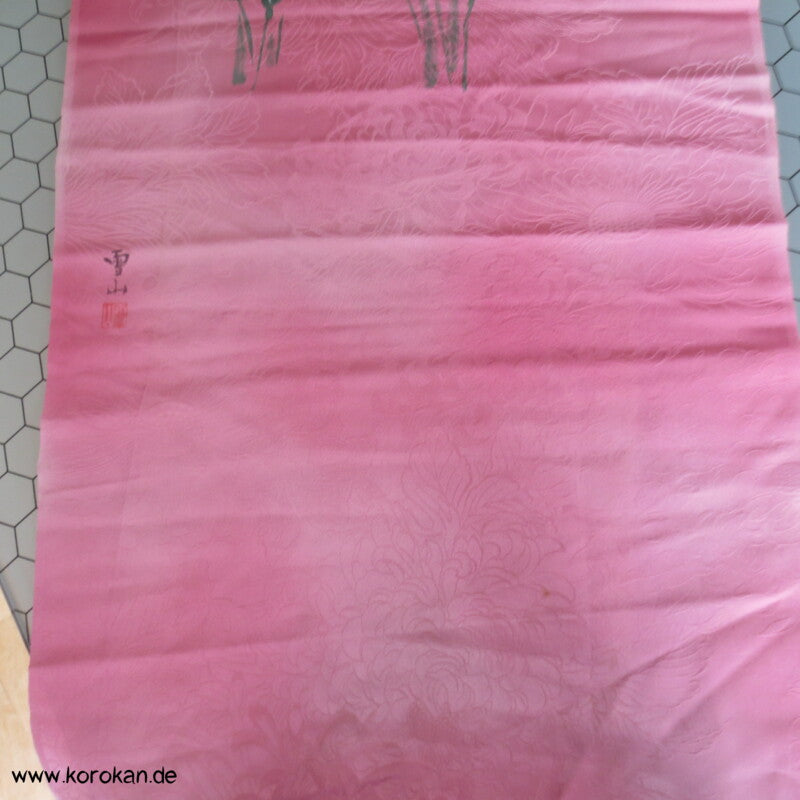 handgemalten Chrysanthemen Kimono Seide Panel