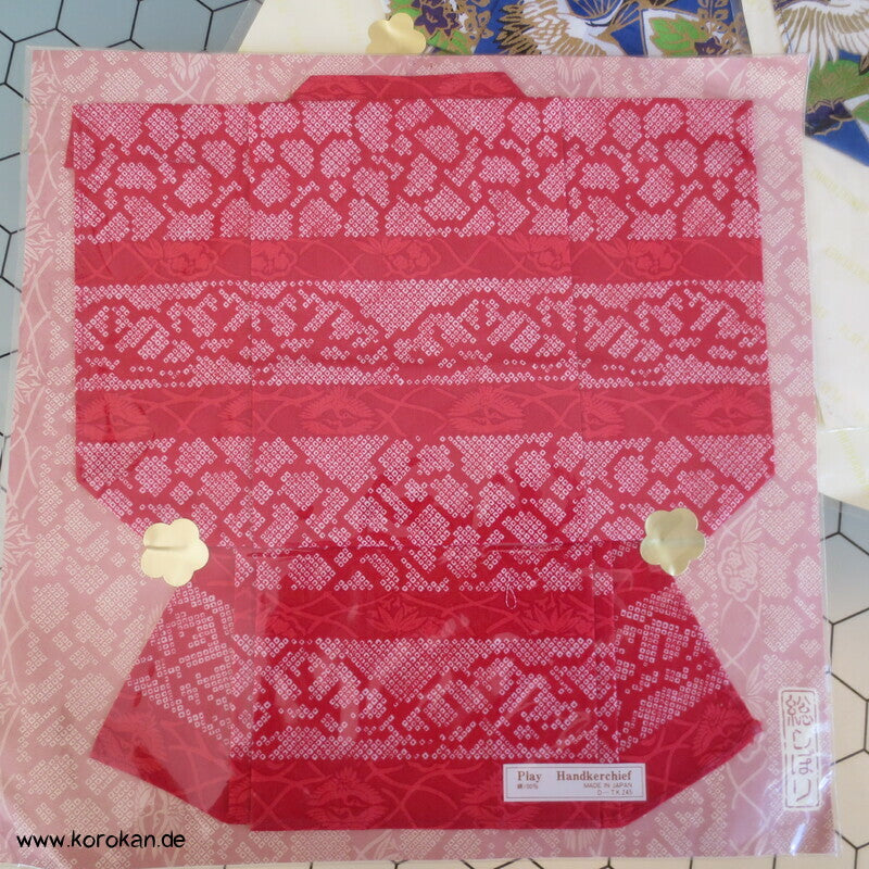 Kimono Taschentücher - als Origami Kimono gefaltet