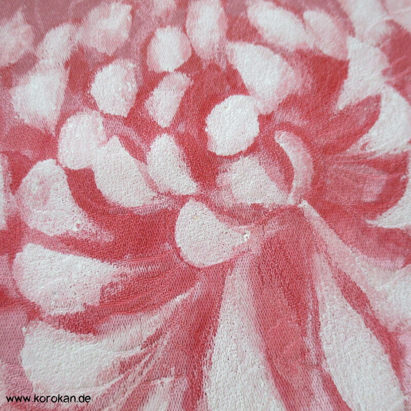 handgemalten Chrysanthemen Kimono Seide Panel