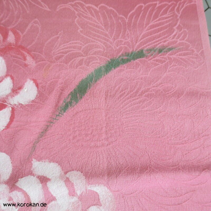 handgemalten Chrysanthemen Kimono Seide Panel