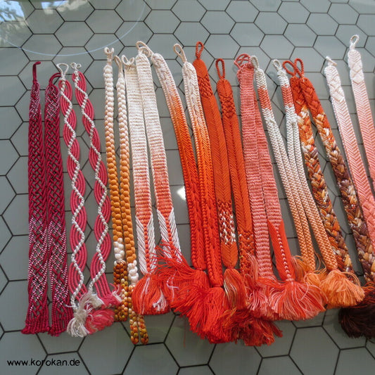 Haori Himo Paare - rötlich