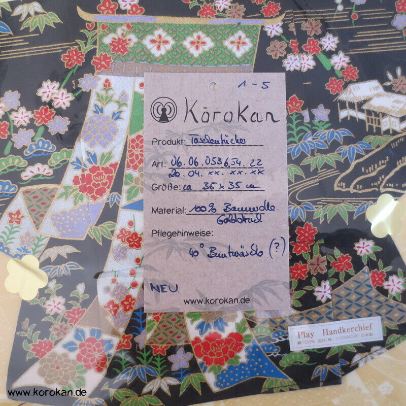 Kimono Taschentücher - als Origami Kimono gefaltet