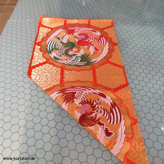 Phönix Roundels Seidenbrokat