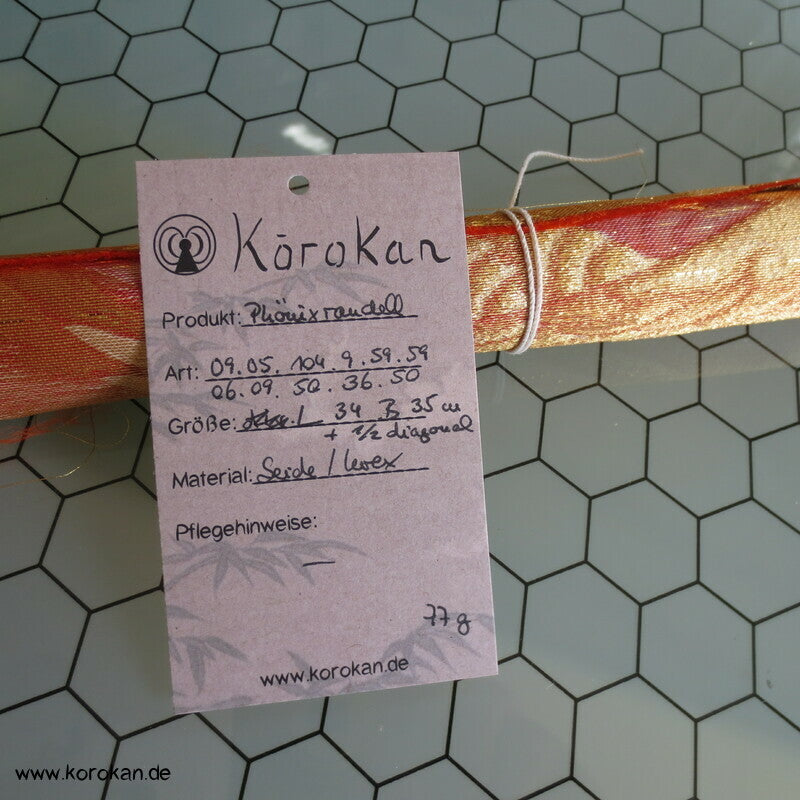 Phönix Roundels Seidenbrokat