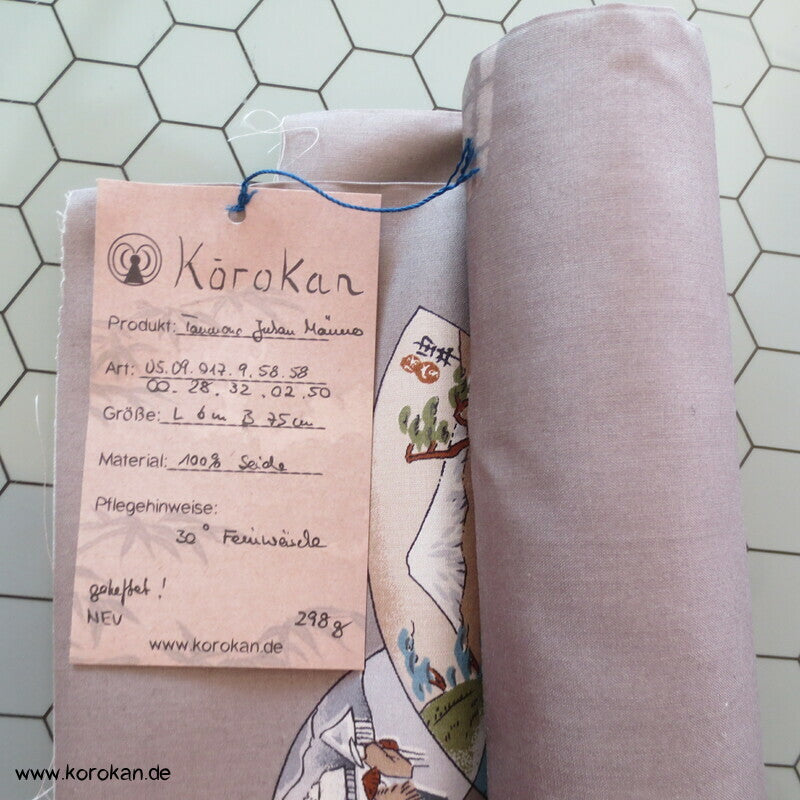 Bilderfächer japanische feine Seide Männer Juban Kimonostoff