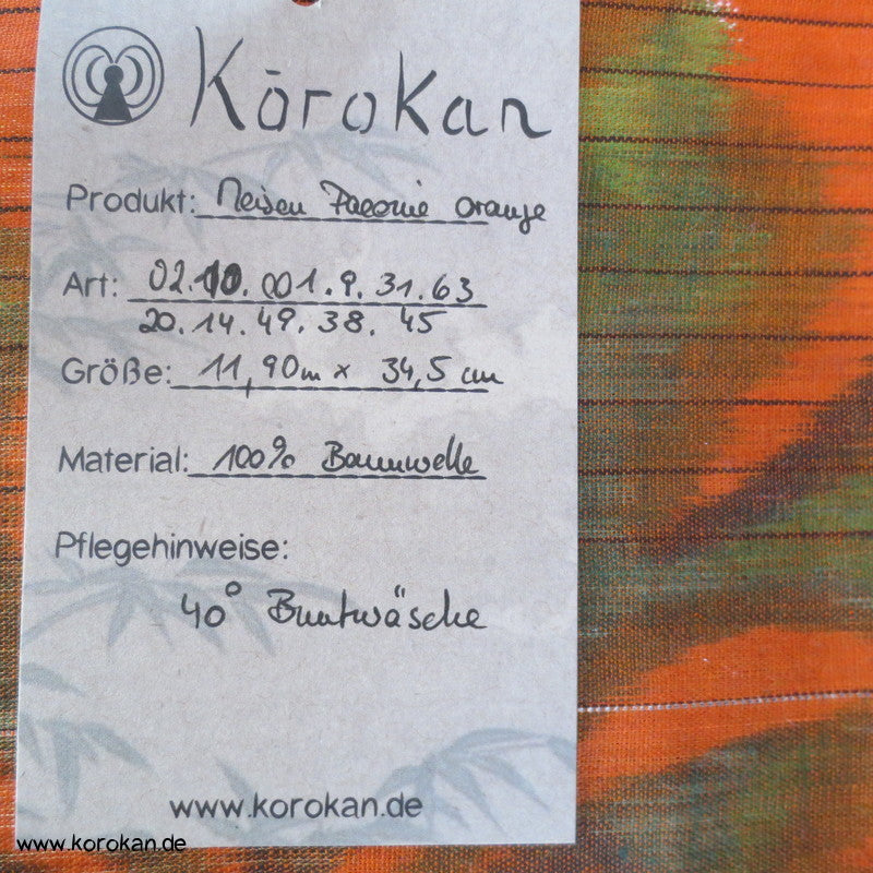 Päonien Ornamente Kett Kasuri Kimono Baumwollstoff