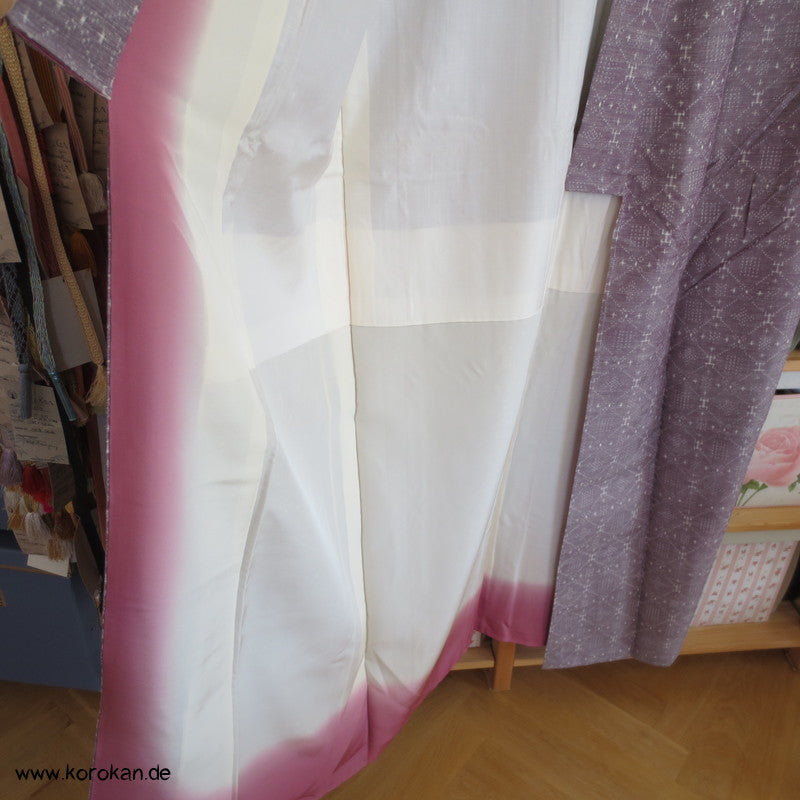 Karo - Rauten Drehermuster Tsumugi Seiden Kimono