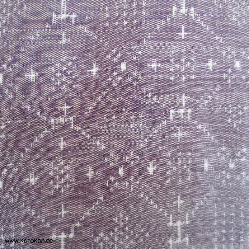 Karo - Rauten Drehermuster Tsumugi Seiden Kimono