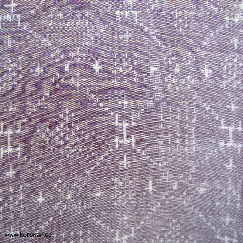 Karo - Rauten Drehermuster Tsumugi Seiden Kimono