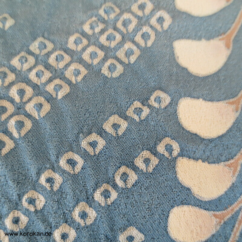 feine Shibori Wellen, Pinien, Wisteria, Päonien Seidencrepe Furisode Kimono