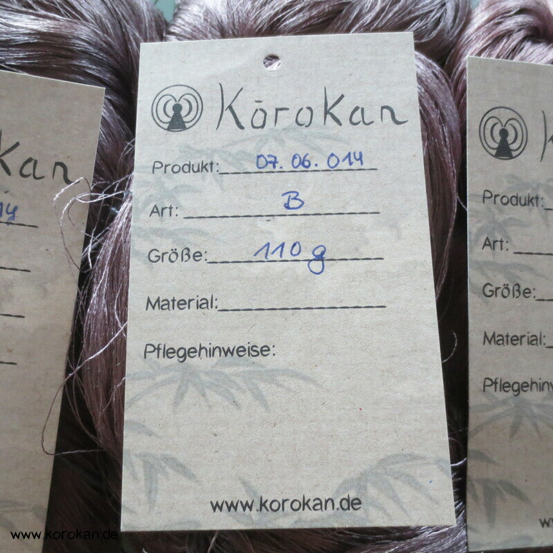 dunkelmauve Seidengarn zum Weben aus japanischer Obi Werkstatt