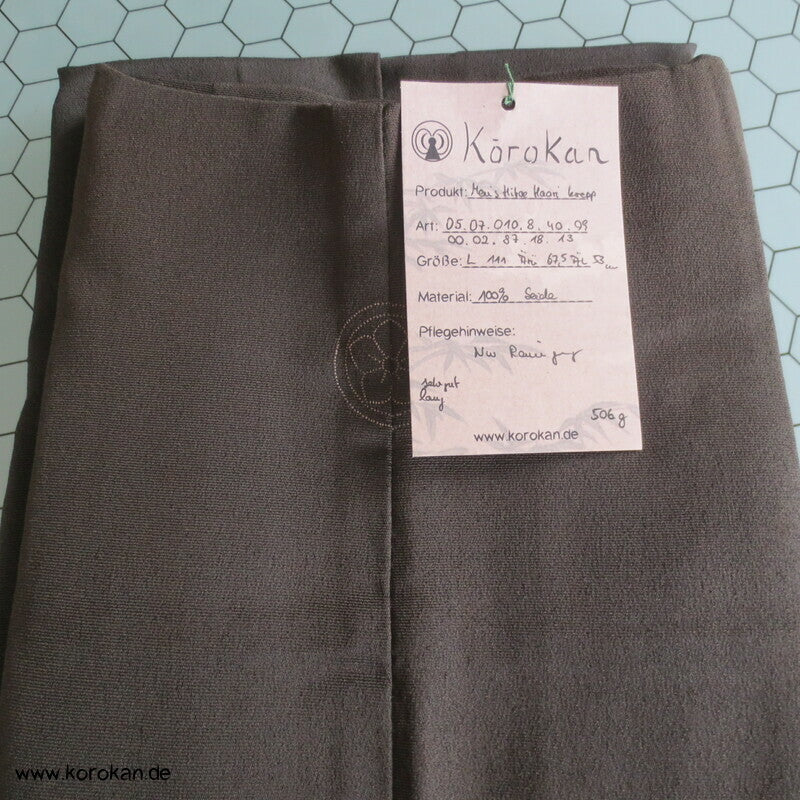 gesticktes Mon Hitoe Haori Seidencrepe Kimono Jacke