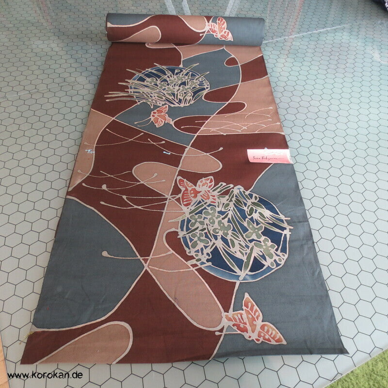 Yukata Kimono Baumwoll Stoff moderne abstrakte Motive
