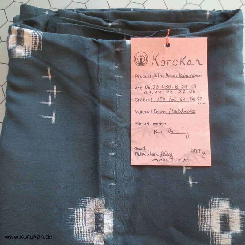 Igeta Kasuri Hitoe Kimono, Meisen Seide