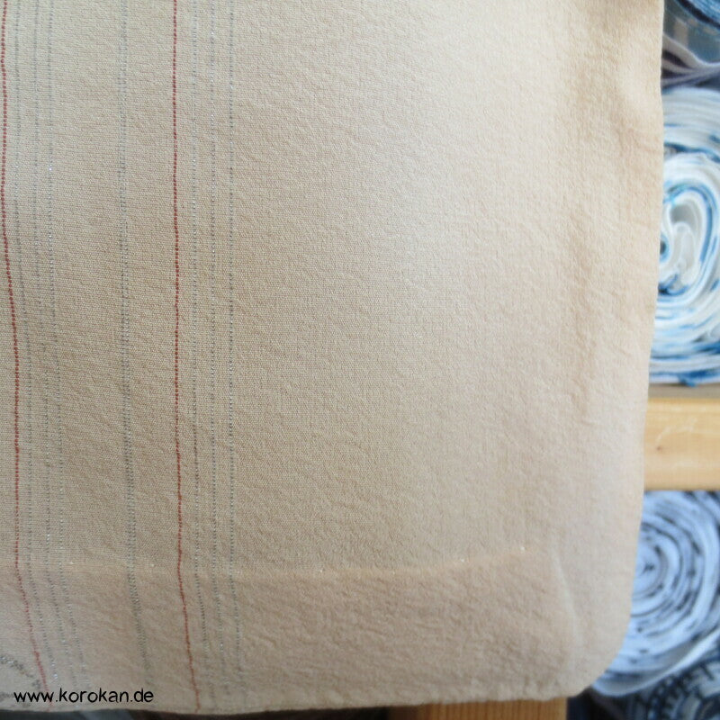 silberne Koi in blauem Wasser Araihari Kimono Seidenjacquard Decoupé Georgette