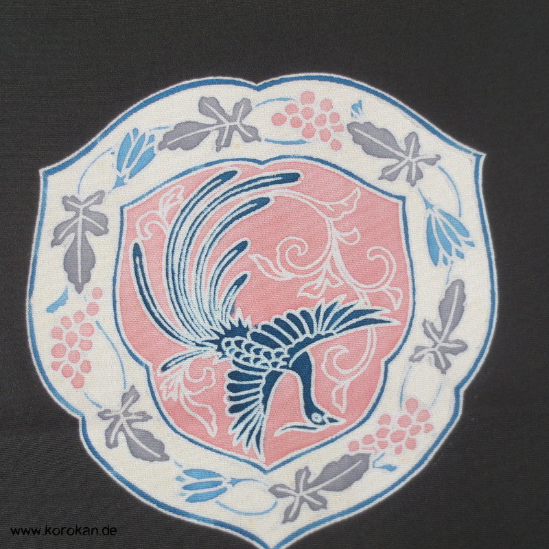 Phönix Enbleme Tomesode Kimono Seidencrepe