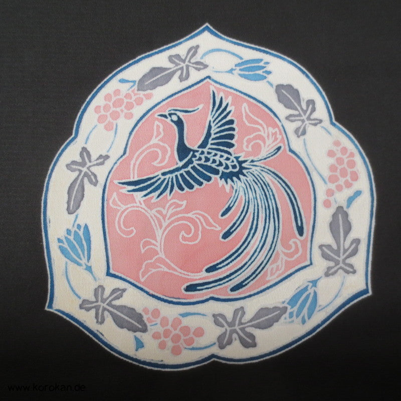 Phönix Enbleme Tomesode Kimono Seidencrepe