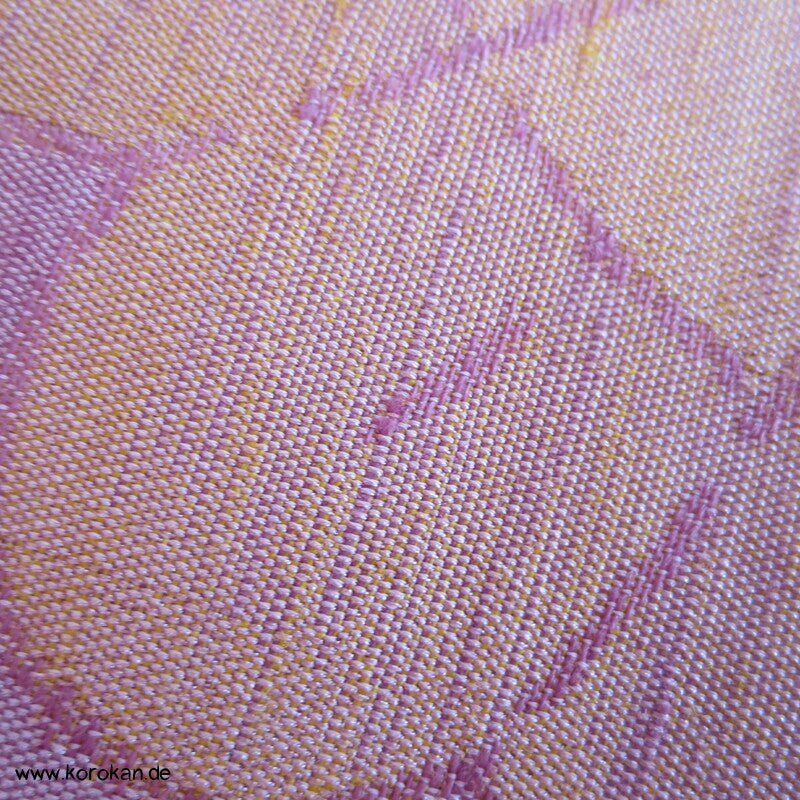 Kimono Tanmono Stoffrolle Wollmisch Jacquard Pinien in fliederrosa