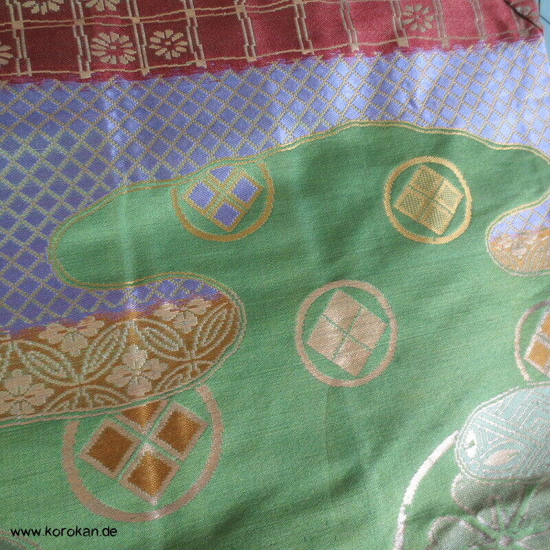 grün goldener Brokat Hakama - Umanori - Hosen - Typ