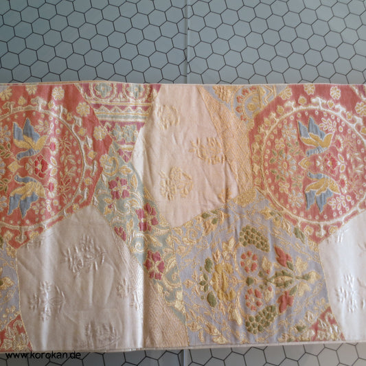 Kiribame bunte Brokat Spiegel Fukuro Obi Seidenbrokat Kimonogürtel