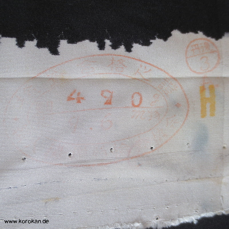Fächermuster, bunt, detailreich Tomesode Kimono Seidenstoff