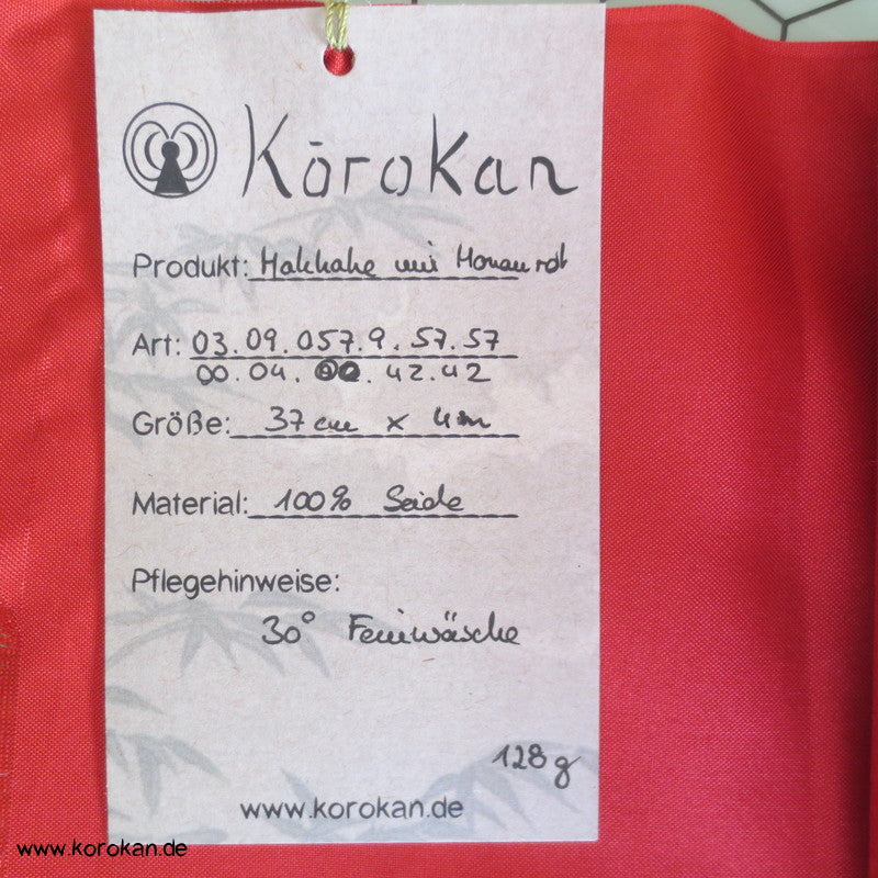 Hakkake rote Honan Seide unteres Kimono Futter