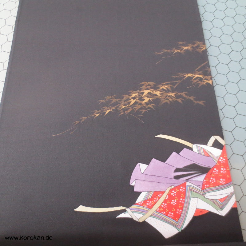 Junihitoe Hime, handgemalt Tomesode Kimono Seidenstoff