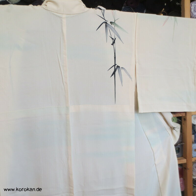 gemalter Bambus Hitoe Homongi Kimono