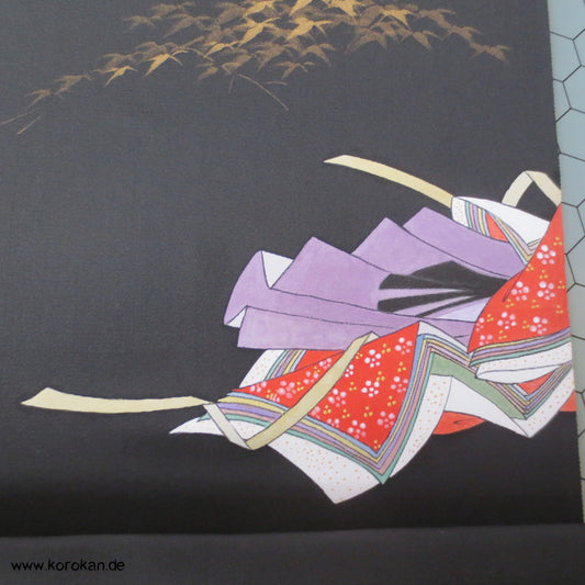 Junihitoe Hime, handgemalt Tomesode Kimono Seidenstoff