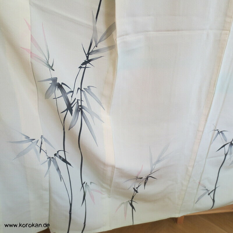 gemalter Bambus Hitoe Homongi Kimono
