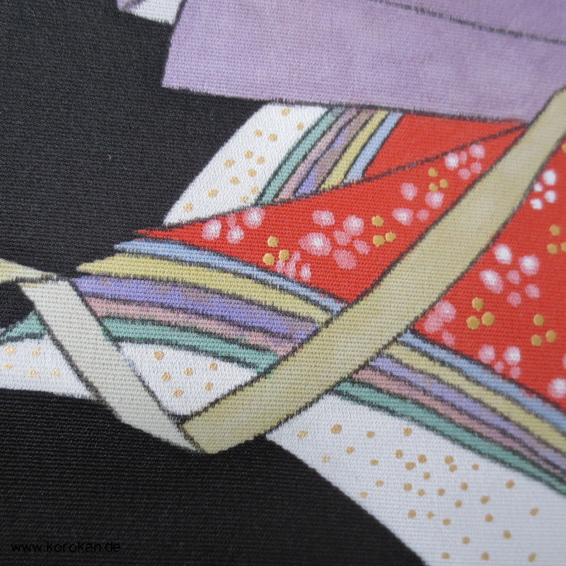 Junihitoe Hime, handgemalt Tomesode Kimono Seidenstoff