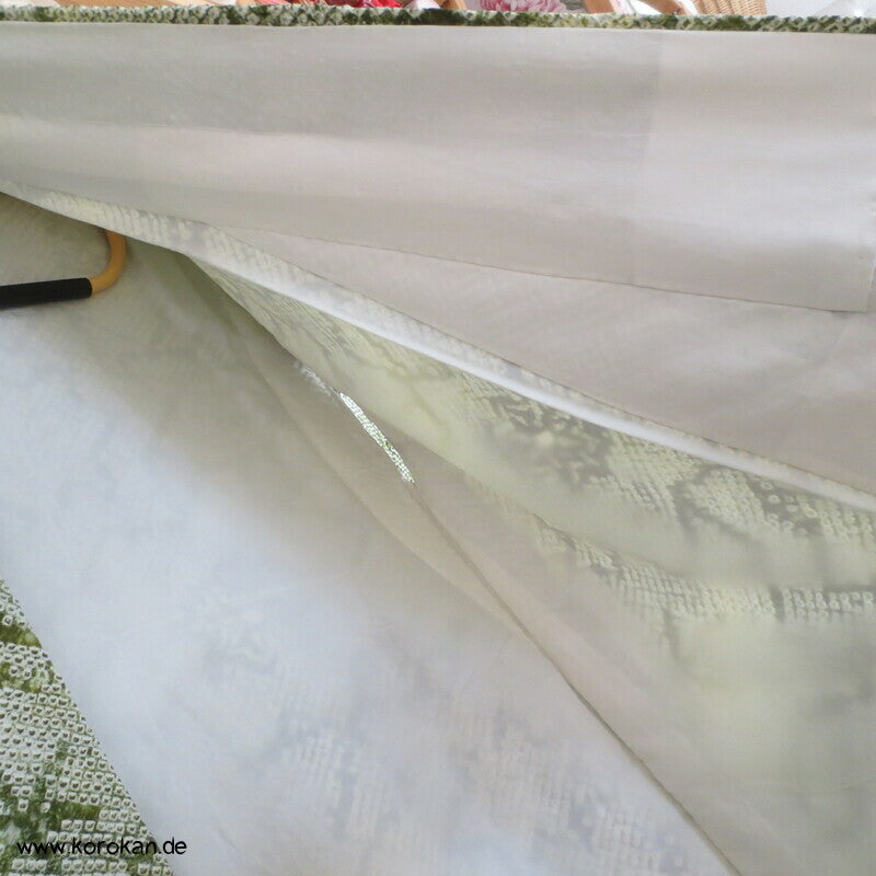 Full Shibori Seidendamast Blüten Komon Kimono