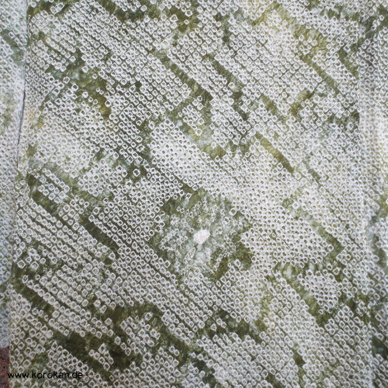 Full Shibori Seidendamast Blüten Komon Kimono
