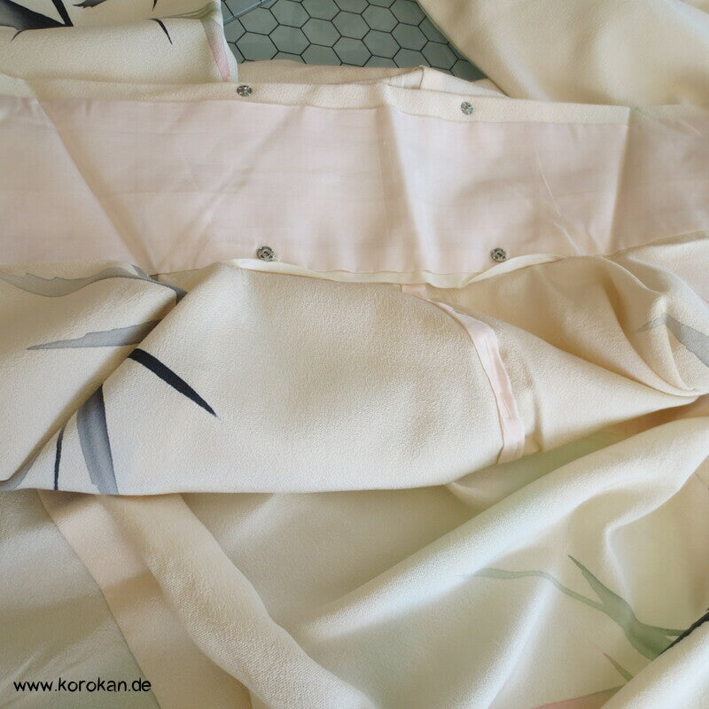 gemalter Bambus Hitoe Homongi Kimono