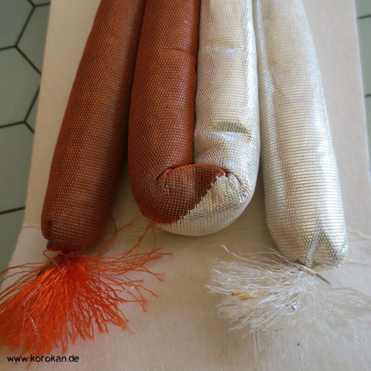 Marukuge, halb und halb, Urushi Kupfer und silber