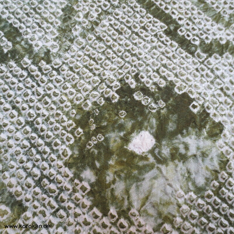 Full Shibori Seidendamast Blüten Komon Kimono