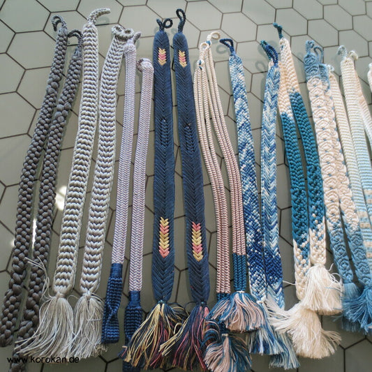 Haori Himo Paare - bläulich