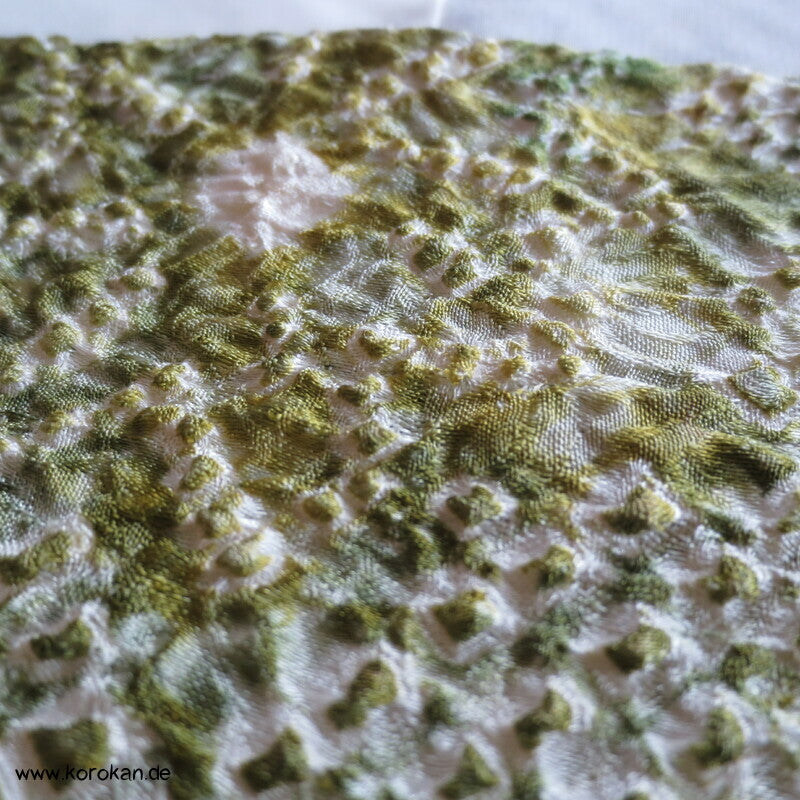 Full Shibori Seidendamast Blüten Komon Kimono