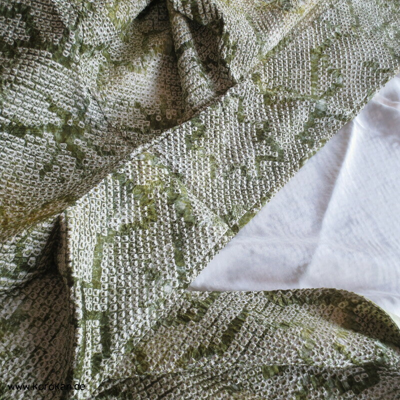 Full Shibori Seidendamast Blüten Komon Kimono