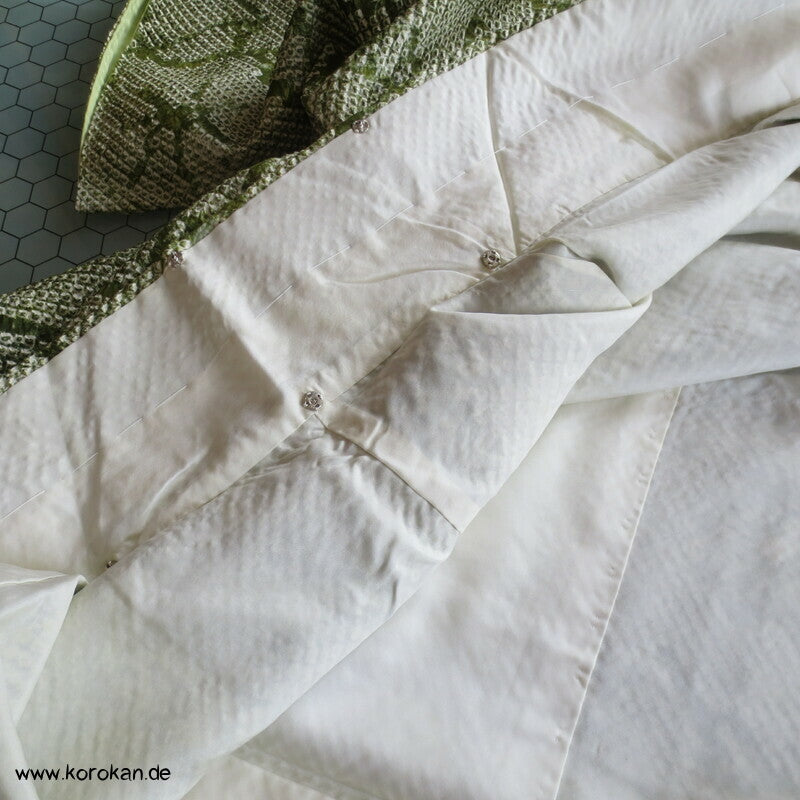 Full Shibori Seidendamast Blüten Komon Kimono