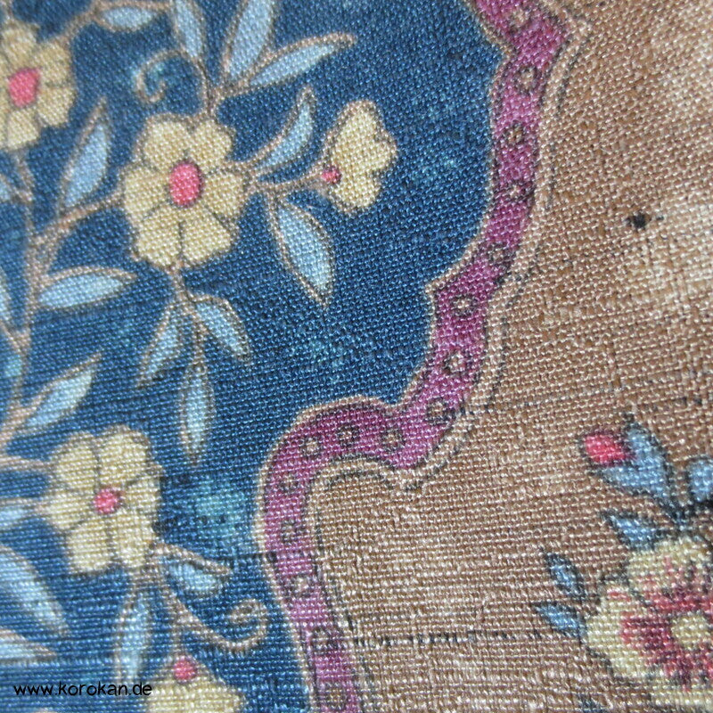 Bingata Bordüren Hitoe Kimono, Tsumugi Seide