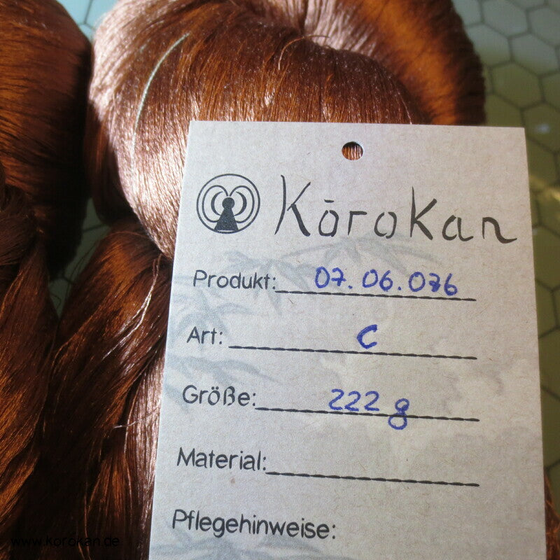 blass zimt Seidengarn zum Weben aus japanischer Obi Werkstatt